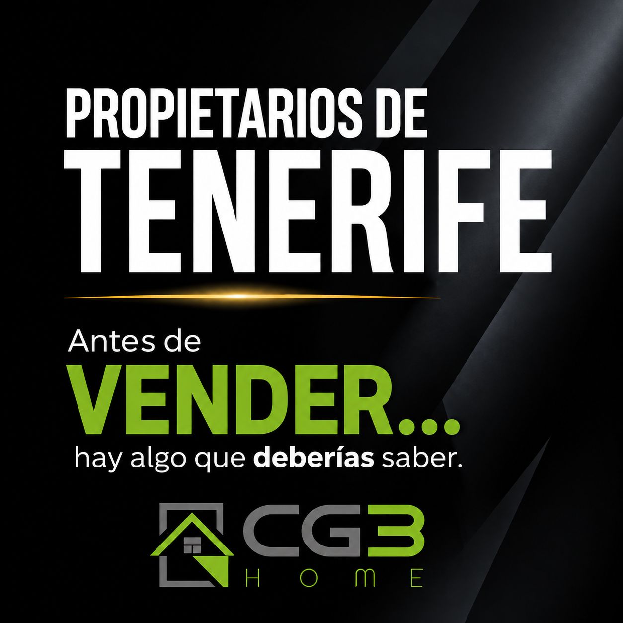 Propietarios de Tenerife: antes de vender hay algo que deberías saber — CG3 Home