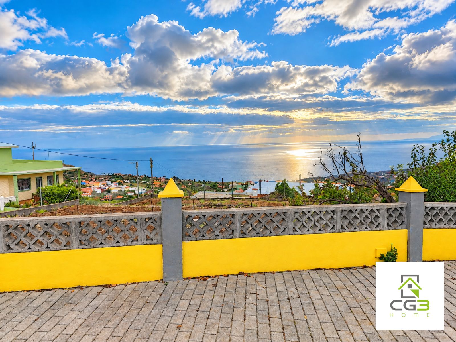 Finca con dos viviendas y vistas abiertas en Breña Alta, La Palma